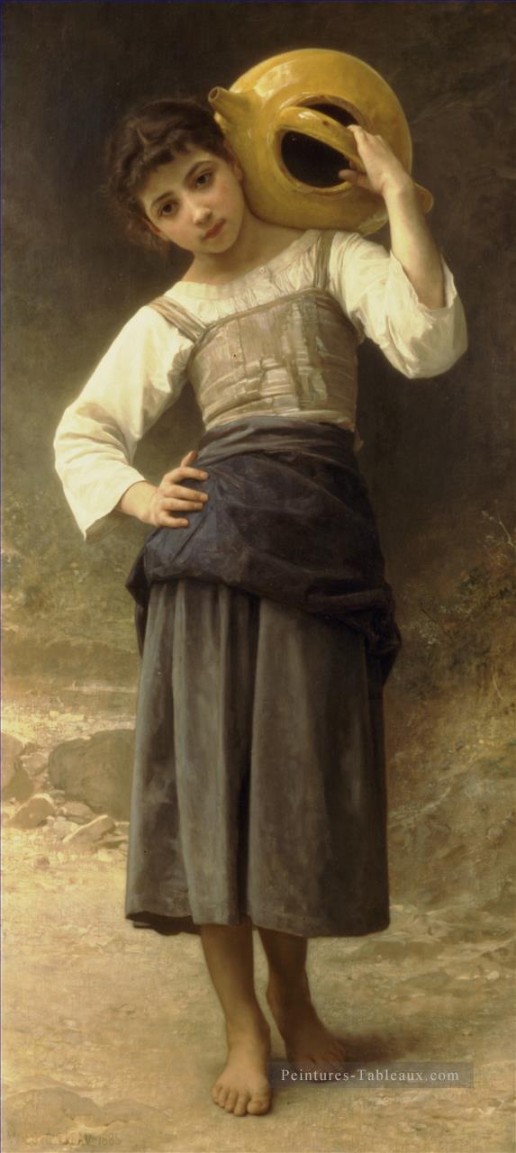 Jeune fille allant à la fontaine réalisme William Adolphe Bouguereau Peintures à l'huile